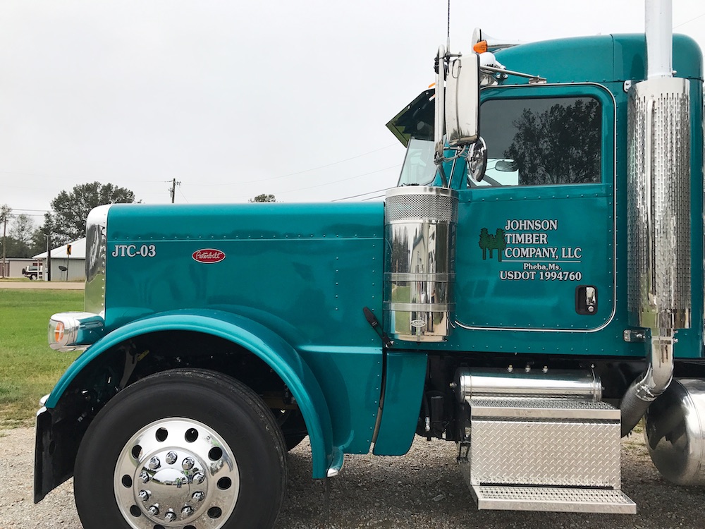 Johnson Timber Company truck label